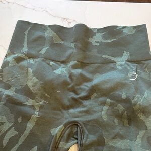 Gymshark Green Camouflage Athletic Shorts